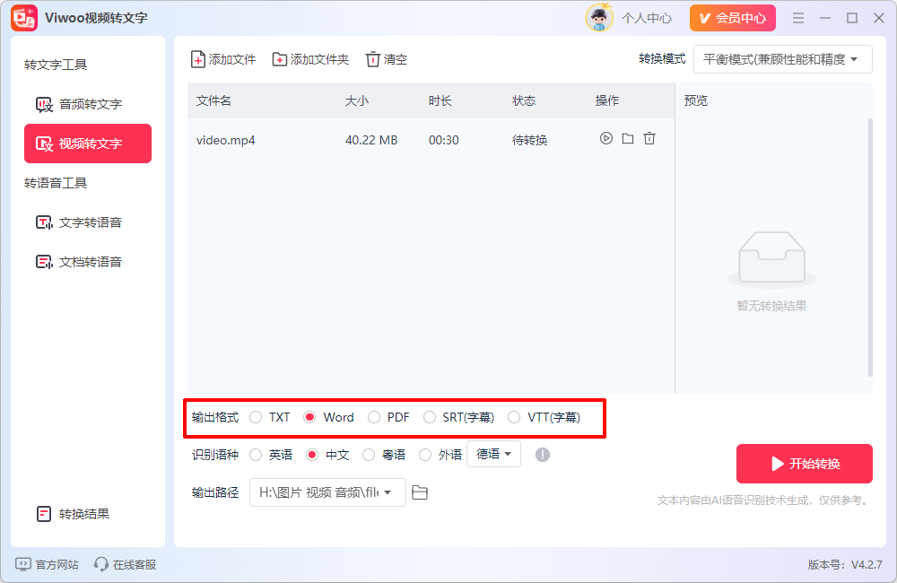 Viwoo视频转文字6